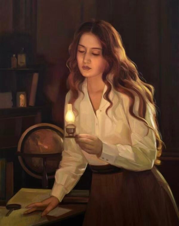 Candlelit Study