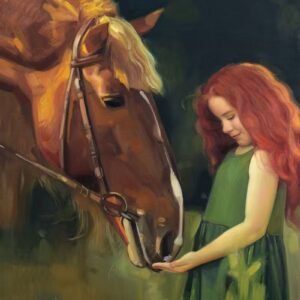 A Gentle Moment oil painting by Toronto artist Fay Yao